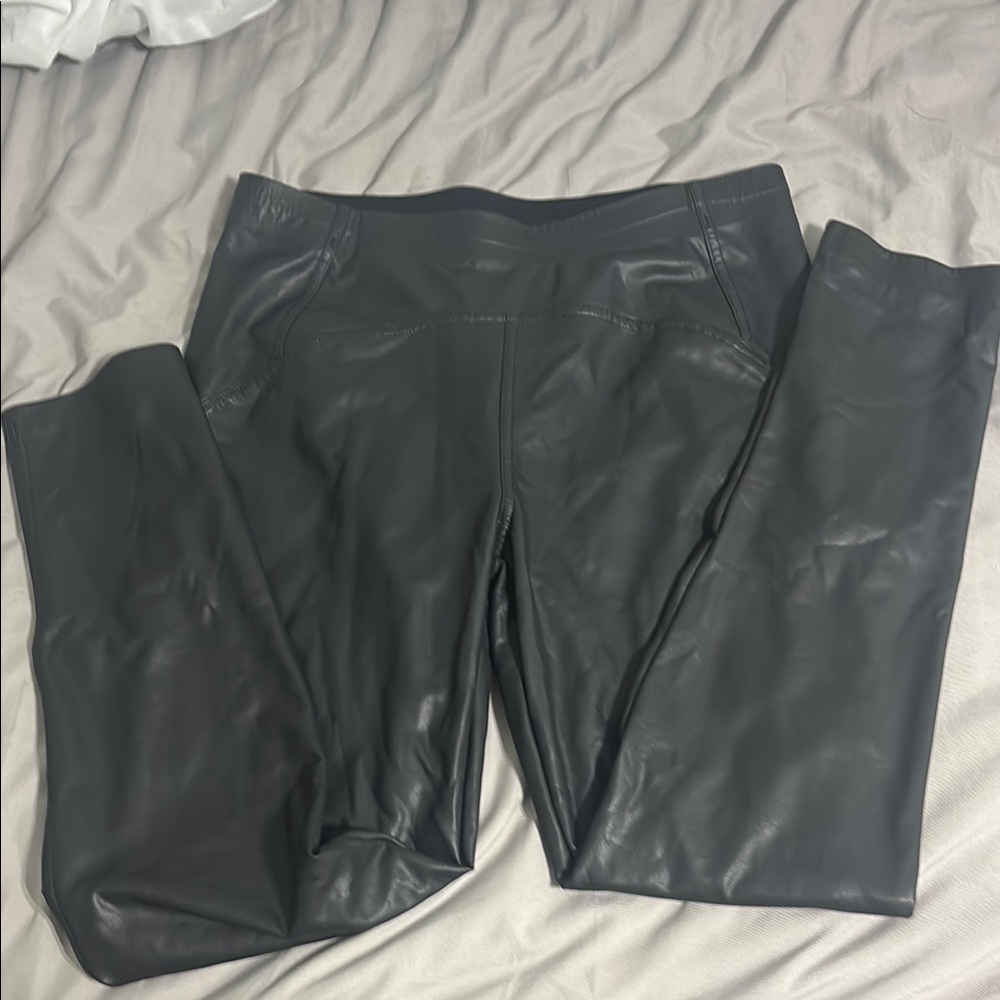 Black Faux Leather Leggings